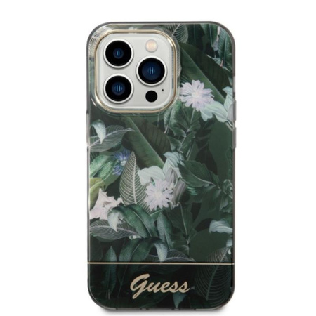Guess Jungle Case - Tasche für iPhone 14 Pro Max (Grün)