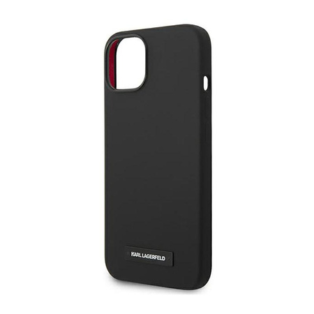 Karl Lagerfeld Silicone Plaque Magsafe - pouzdro na iPhone 14 (černé)