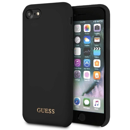 Guess Silicone - pouzdro pro iPhone 8 / 7 (černé)