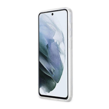 Guess Marble Collection - pouzdro pro Samsung Galaxy S23 (bílé)