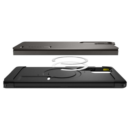Spigen Tough Armor MagSafe - tok Samsung Galaxy S25 Ultra (Gunmetal)