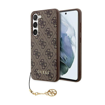Guess 4G Charms Kollektion - Samsung Galaxy A55 5G Tasche (braun)