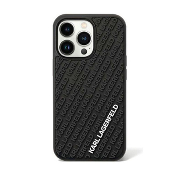 Karl Lagerfeld 3D Rubber Multi Logo - iPhone 11 Case (black)