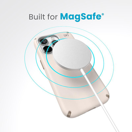 Speck Presidio2 Pro Magsafe - iPhone 15 Pro Tasche (Gebleichter Knochen / Erbstück Gold / Haselnussbraun)