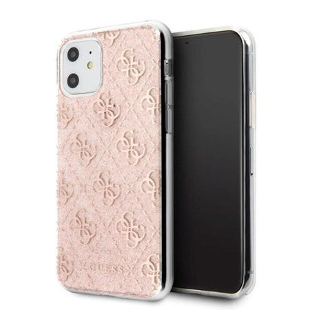 Guess 4G Glitter - iPhone 11 Case (Pink)