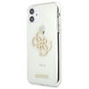 Guess Glitter 4G Big Logo - pouzdro pro iPhone 11 (průhledné)