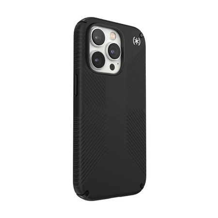 Speck Presidio2 Grip MagSafe - Anti-Slip Case for iPhone 14 Pro (Black / Black / White)
