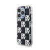 DKNY IML Checkered Mono Pattern - pouzdro pro iPhone 15 Pro Max (černé)