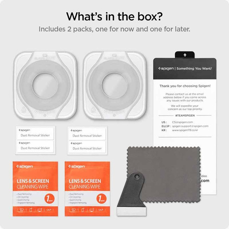 Spigen GLAS.TR EZ FIT 2-Pack - Tvrzené sklo pro Samsung Galaxy Watch 5 Pro 45 mm (2 ks)