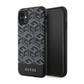 Guess GCube Stripes MagSafe - pouzdro pro iPhone 11 (černé)