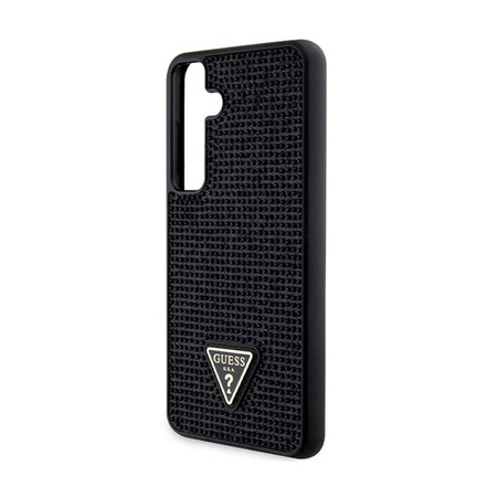 Guess Rhinestone Triangle - Pouzdro Samsung Galaxy S24+ (Černé)