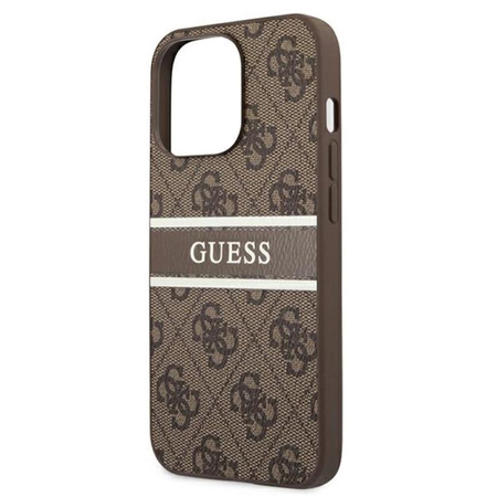 Guess 4G Printed Stripe - iPhone 13 Pro Tasche (braun)