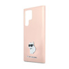 Karl Lagerfeld Silicone Choupette Metal Pin - Samsung Galaxy S24 Ultra Case (pink)