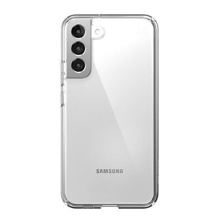 Speck Presidio Perfect-Clear - Étui pour Samsung Galaxy S22+ avec revêtement MICROBAN (transparent/transparent)