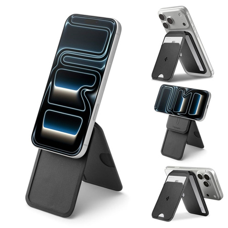 Spigen S314-2 Slim Fold Tripod MagSafe - magnetické pouzdro s funkcí stojánku (černé)