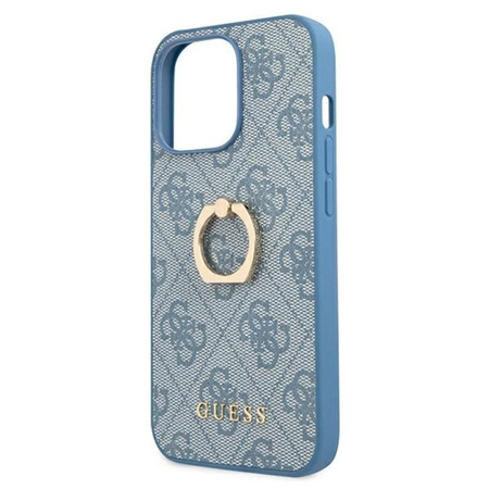 Guess 4G Ring tok - iPhone 13 Pro tok (kék)