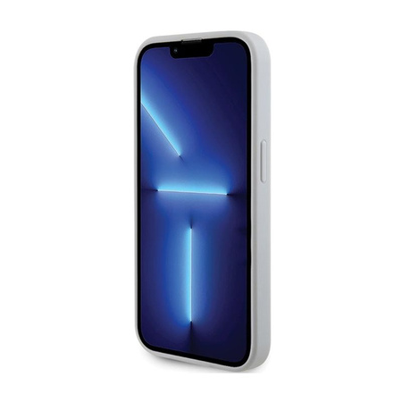 Guess 4G Strass fém logó - iPhone 15 Pro tok (ezüst)