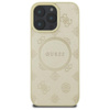 Guess Saffiano Peony Classic Logo MagSafe – Hülle für iPhone 16 Pro Max (gold)