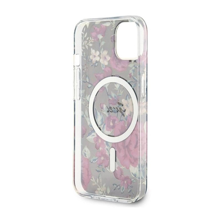 Guess Flower MagSafe - iPhone 14 Case (Green)