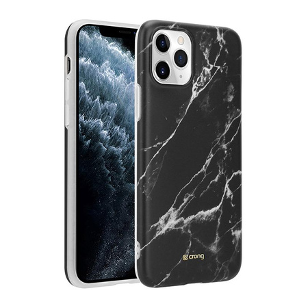 Crong márványtok – iPhone 11 Pro tok (fekete)