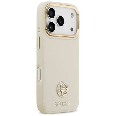 ETUI DO IPHONE 17 PRO do MAGSAFE GUESS ORYGINALNE BEŻOWE ELEGANCKIE MODNE