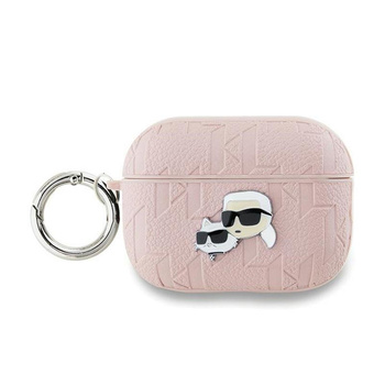 Karl Lagerfeld Monogram Karl & Choupette fej - AirPods Pro 2 tok (rózsaszín)