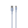 PURO ICON Soft Cable - USB-A és USB-C kábel 1,5 m (Powder Blue)