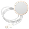Guess Bundle Pack MagSafe 4G - Zestaw etui + ładowarka MagSafe iPhone 11 (różowy/złoty)
