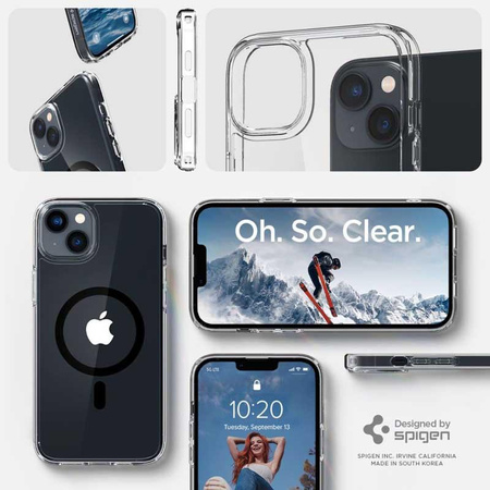 Spigen Ultra Hybrid Mag MagSafe – Etui do iPhone 15 Plus / iPhone 14 Plus (Czarny)
