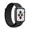 PURO Nylon - Řemínek pro Apple Watch 42/44/45 mm (černý)