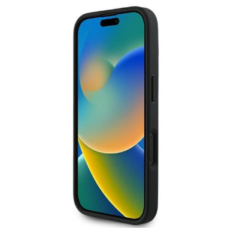 Karl Lagerfeld 3D Rubber Bicolor Signature - Pouzdro iPhone 16 (černé)