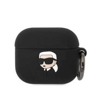Karl Lagerfeld szilikon NFT Karl Head 3D - AirPods 3 tok (fekete)