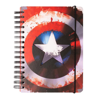 Marvel - Notizblock / Notebook A5 Captain America