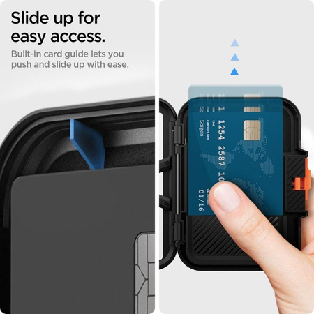Spigen Lock Fit MagSafe - Magnetische Brieftasche (Schwarz)