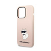 Karl Lagerfeld Silikon NFT Choupette - Hülle für iPhone 14 Pro (Pink)