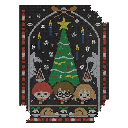 Harry Potter - Puzzle s 1000 dílky v ozdobné krabičce (Prázdniny v Bradavicích)