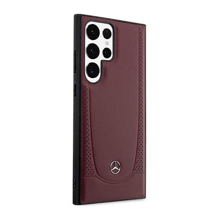 Mercedes Leather Urban Line - Samsung Galaxy S23 Ultra Case (red)