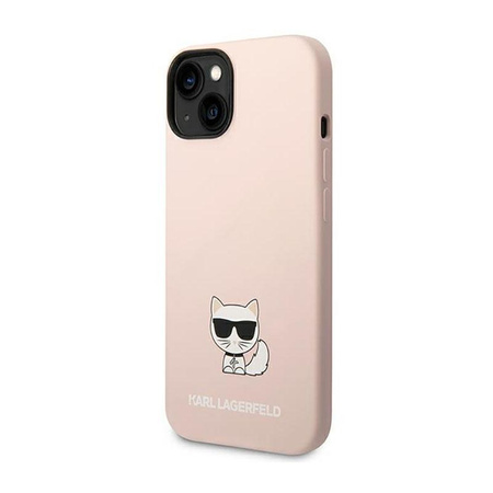 Karl Lagerfeld Choupette Body - Hülle für iPhone 14 Plus (Hellrosa)