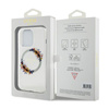 Guess IML Flowers Wreath MagSafe - pouzdro pro iPhone 15 Pro Max (průhledné)