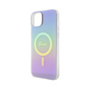 Guess IML Iridescent MagSafe - pouzdro pro iPhone 15 Plus (fialové)