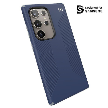 Speck Presidio2 Grip - Samsung Galaxy S24 Ultra Case (Coastal Blue / Dust Grey)