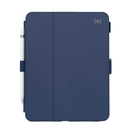 Speck Balance Folio - Étui pour iPad 11" (2025) / 10.9" (2022) avec revêtement MICROBAN avec aimant et support (Arcadia Navy/Moody Grey)