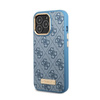 Guess 4G Logo Plate MagSafe - Etui iPhone 13 Pro Max (niebieski)