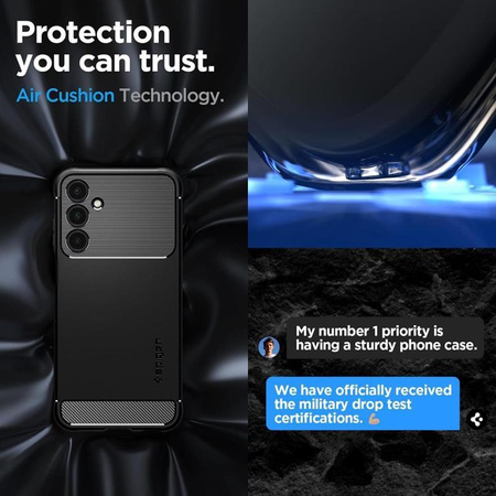 Spigen Rugged Armor - pouzdro pro Samsung Galaxy A25 5G (černé)