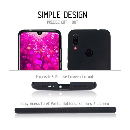 Crong Smooth Skin - Xiaomi Redmi 7 Hülle (schwarz)