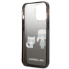 Karl Lagerfeld Gradient Ikonik Karl & Choupette - iPhone 13 Pro Case (black)