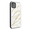 Guess Marble Glass Gold Glitter - Coque iPhone 11 Pro Max (blanc)