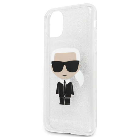 Karl Lagerfeld Iconic Karl - iPhone 11 Pro Max tok (Ezüst csillogás)