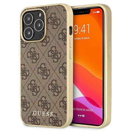 Guess 4G Collection MagSafe - Etui iPhone 13 Pro Max (brązowy)