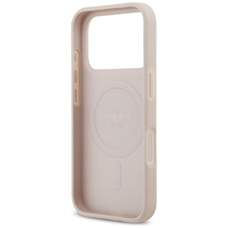 Guess 4G Circle Classic Logo MagSafe - Case iPhone 17 Pro (pink)